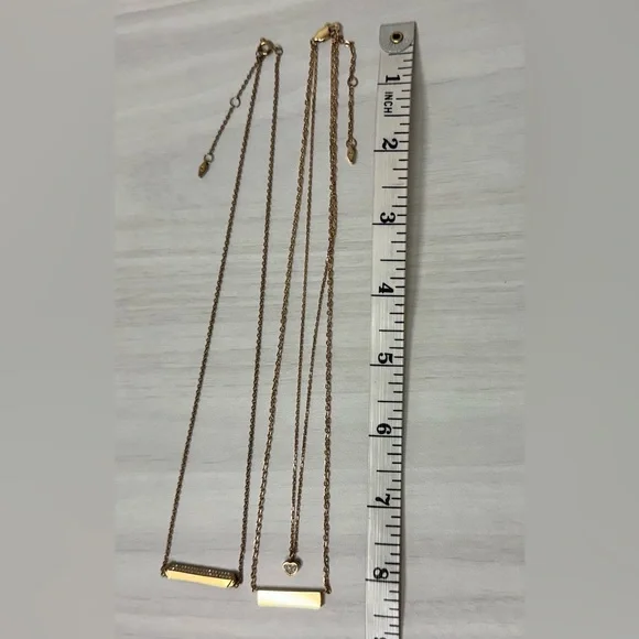 Fossil Gold Tone Necklaces - Two with One Dust Bag - Picture 5 of 6